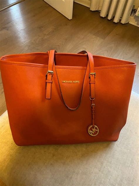 michael kors orange and brown purse|burnt orange michael kors purse.